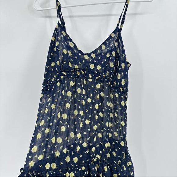 Zeta Moda Slip Dress Women Small Blue Sheer Whimsy Fairy Cottage Coquette Y2K 90 - Picture 4 of 9